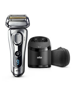 Series 9 Wet/Dry Electric Shaver Silver plus Clean&Charge Station & Travel Case